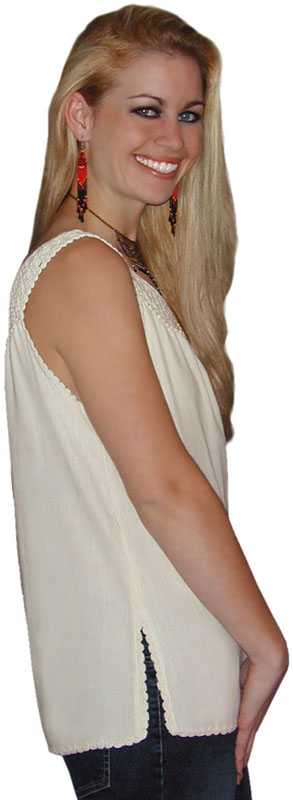 Adult Bolivian Crocheted Top: Fan