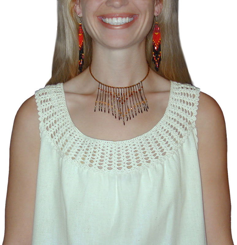 Adult Bolivian Crocheted Top: Fan