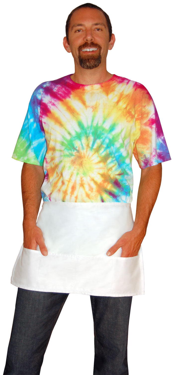White Cotton Twill Cafe Apron