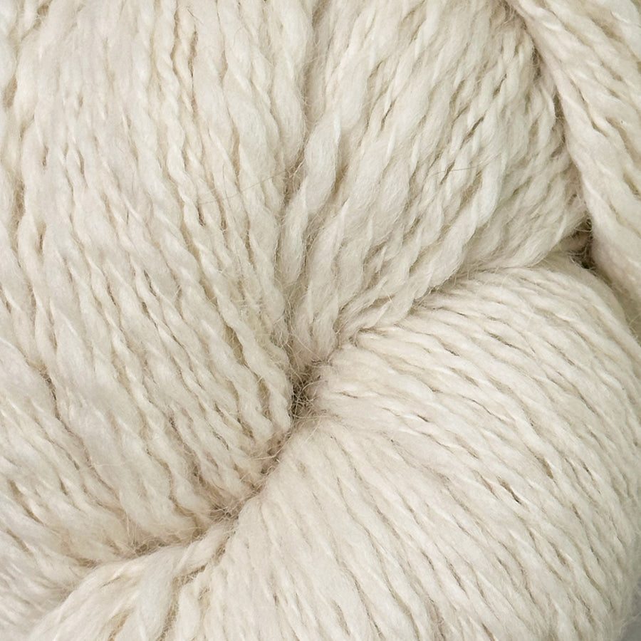 Close up of coiled Peruvian Tweed skein