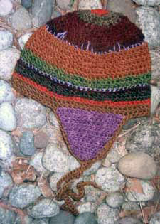 Dyed Yarn and Hat by Lisa Grant