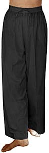 Rayon Elastic Waist Drawstring Pants