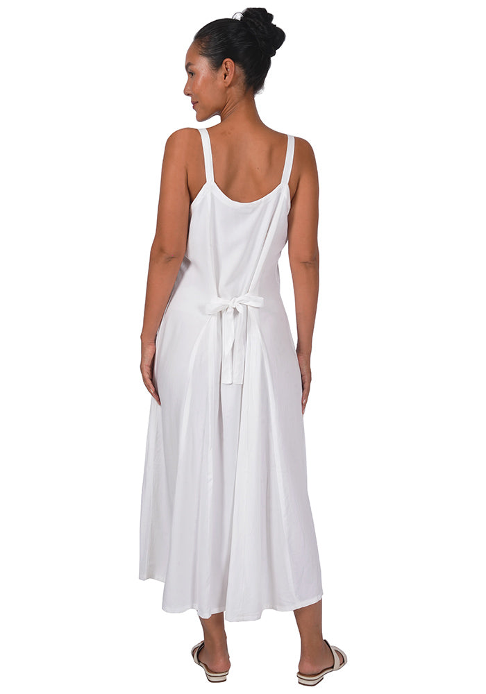 Rayon Long Ribbon Strap Dress