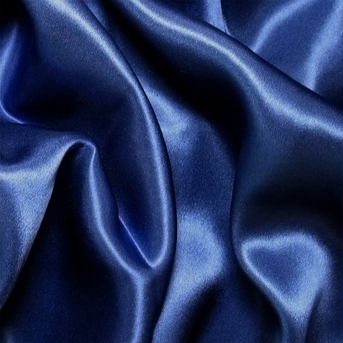 Navy Charmeuse/Silk Crepe Satin