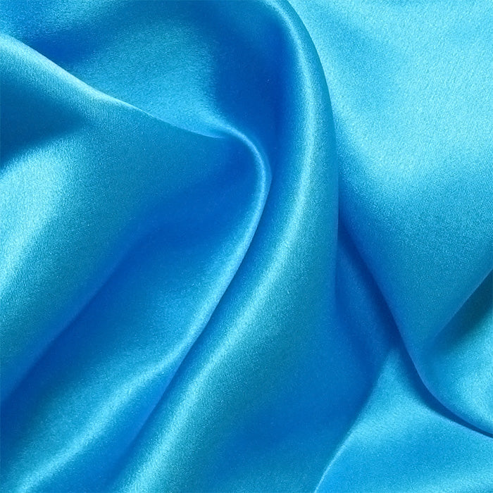 Turquoise Charmeuse/Silk Crepe Satin