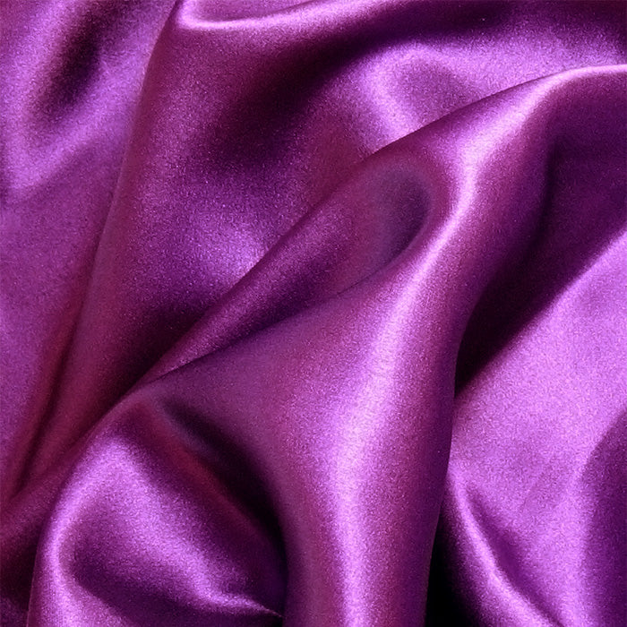 Plum Charmeuse/Silk Crepe Satin
