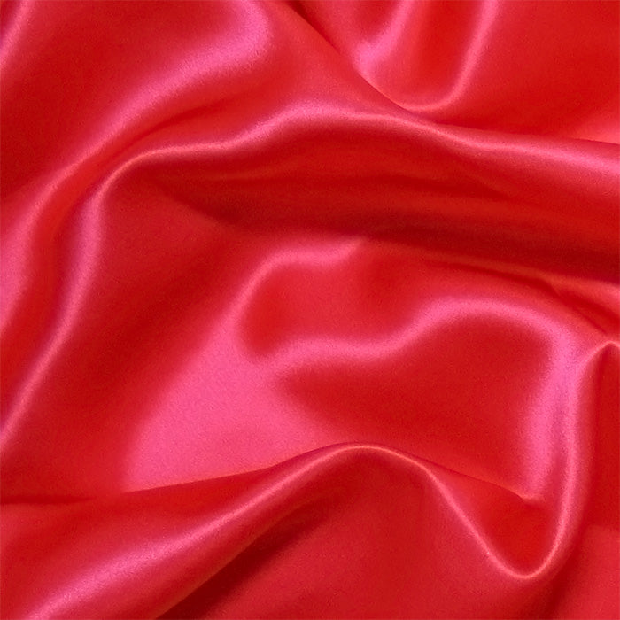 Chinese Red Charmeuse/Silk Crepe Satin