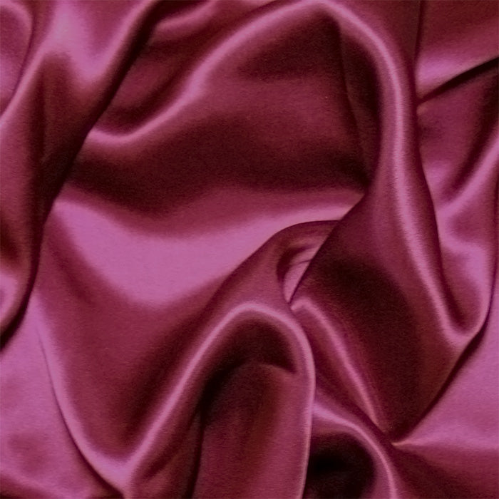 Burgundy Charmeuse/Silk Crepe Satin