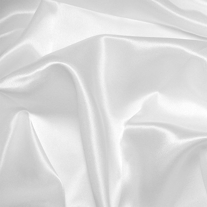Optic White Charmeuse/Silk Crepe Satin