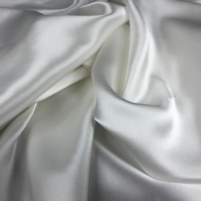 Natural White Charmeuse/Silk Crepe Satin