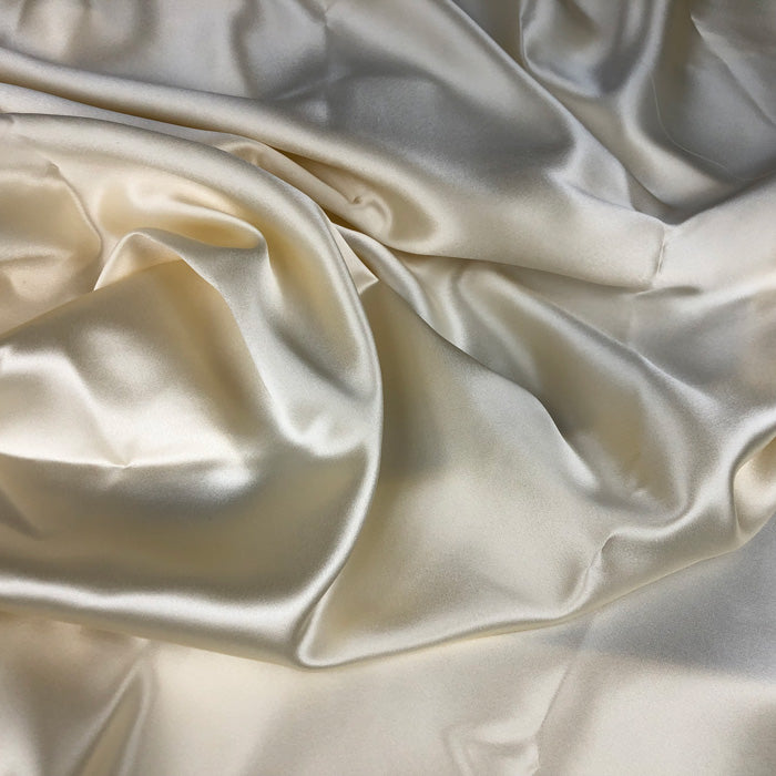 Ivory Charmeuse/Silk Crepe Satin