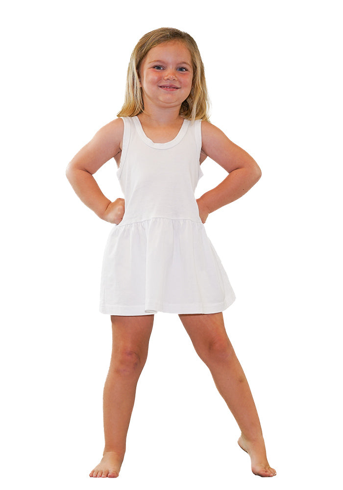 Girl's Jersey Shorter Dropwaist Tank Dress