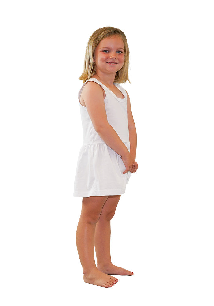 Girl's Jersey Shorter Dropwaist Tank Dress