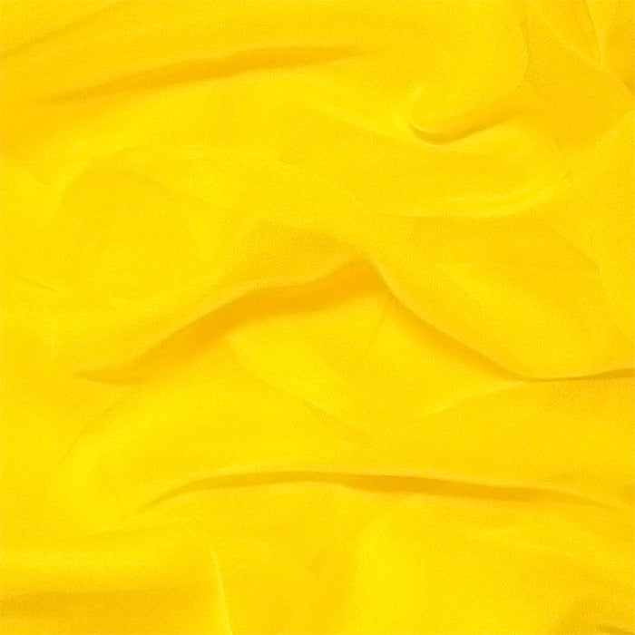 Brilliant Yellow Silk Chiffon