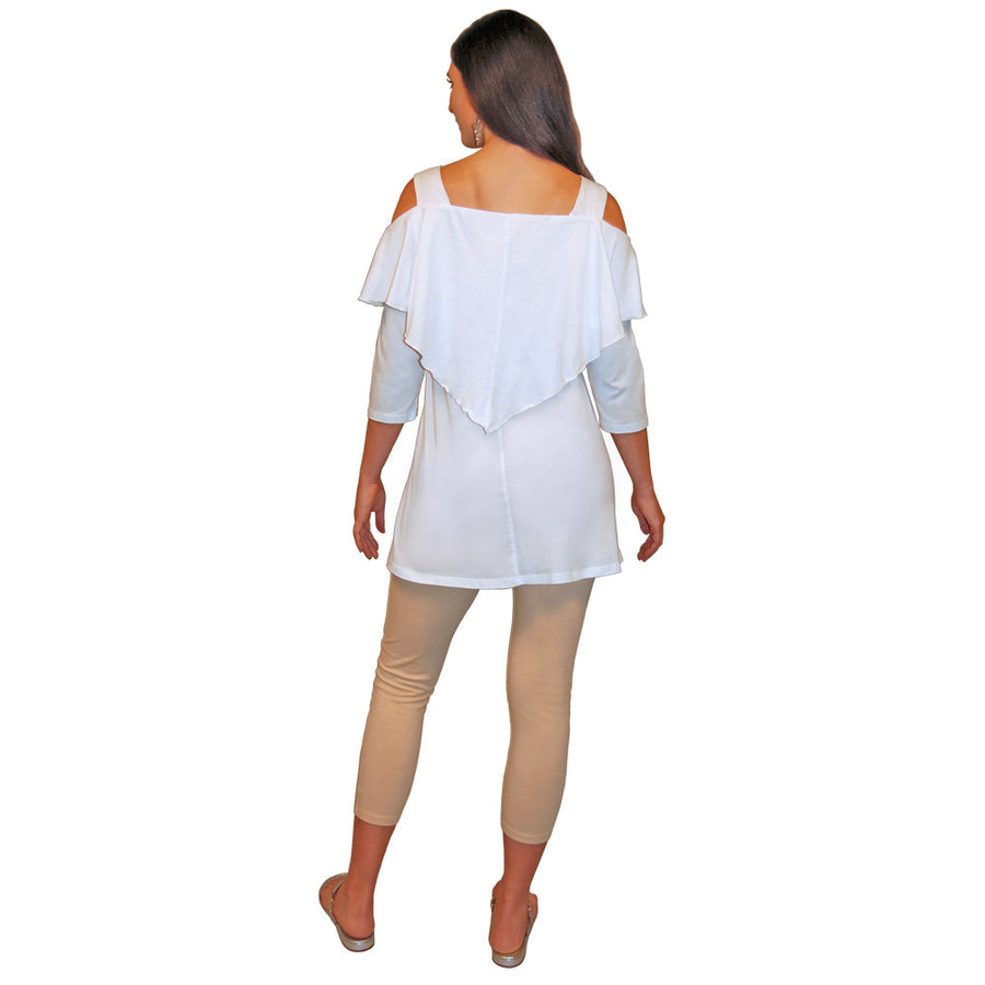 Capelet Top Cold Shoulder