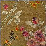 This scarf is the "Bouquet" pattern vat dyed with Dharma Fiber Reactive Dye and then hand painted with other dye colors on top of that.