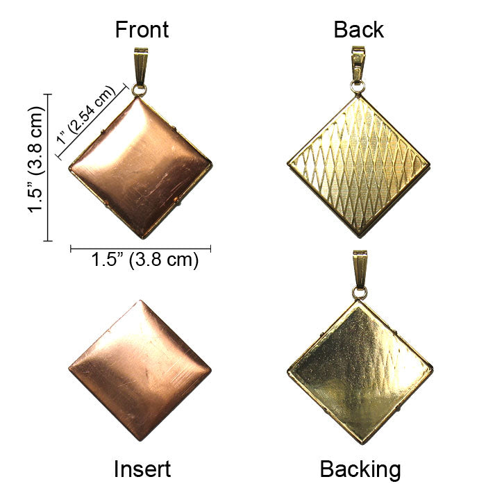 1053 Small Square Pendant