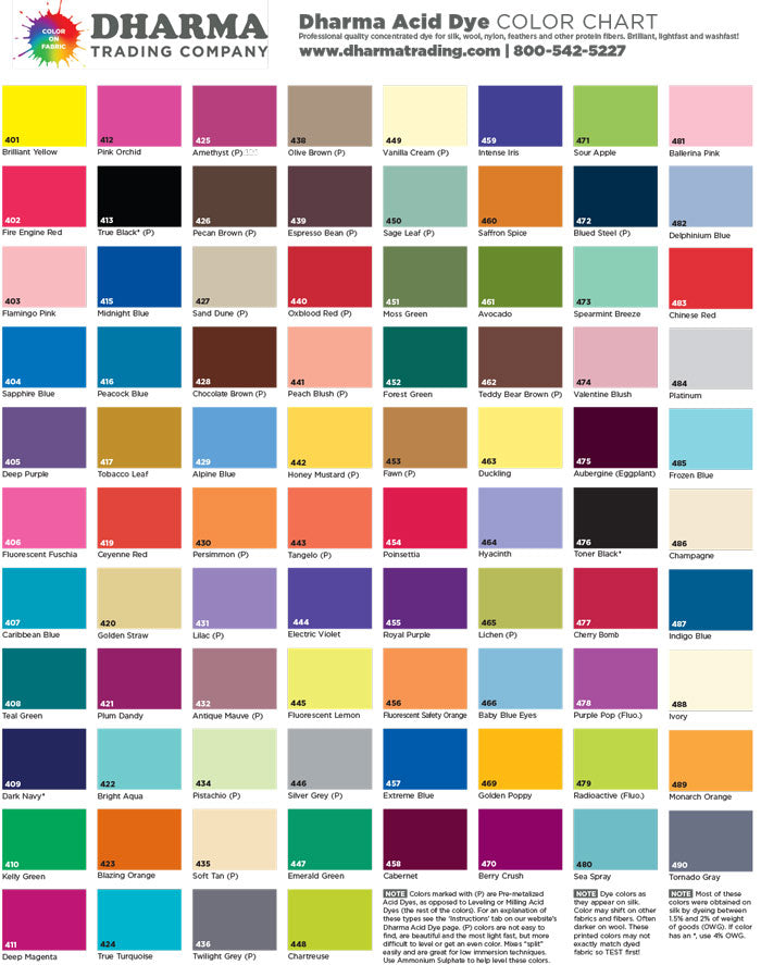 Dharma Acid Dyes Color Poster