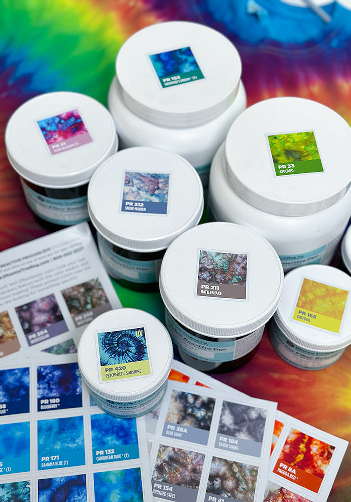 Fiber Reactive Dye Sticker Set