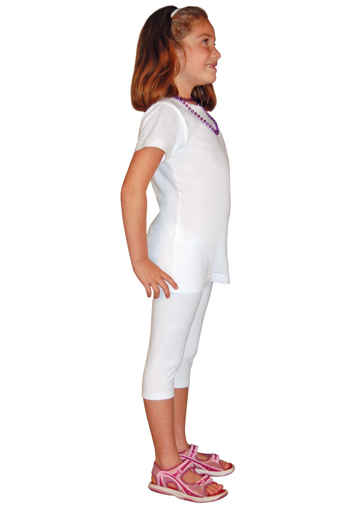 Kids Capri Cotton/Spandex Leggings