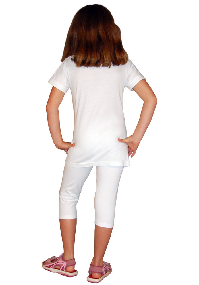 Kids Capri Cotton/Spandex Leggings