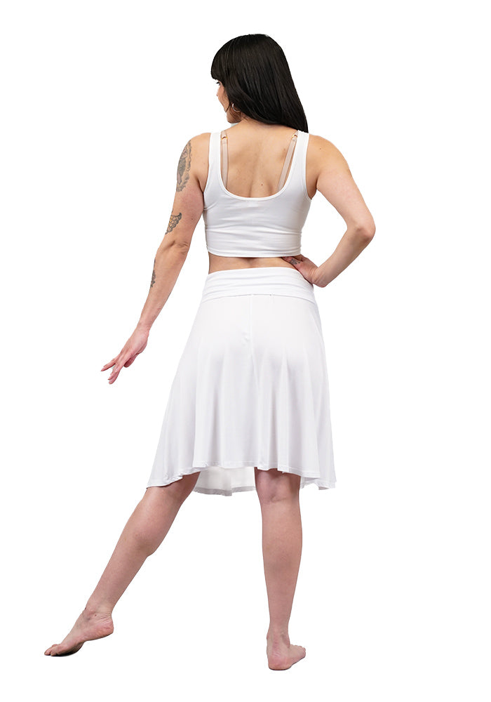 The Liquid Flow Roll Waist Skirt
