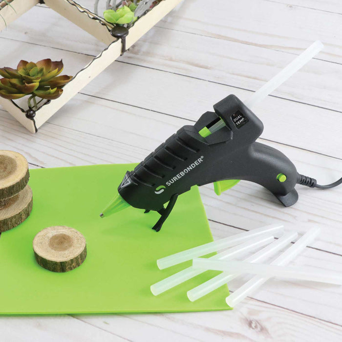 Mini Dual Temperature Hot Glue Gun with 12 Mini Glue Sticks