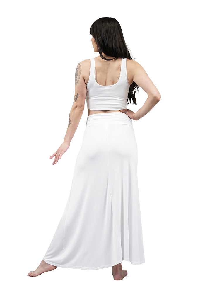 Ruched Waist Maxi Skirt