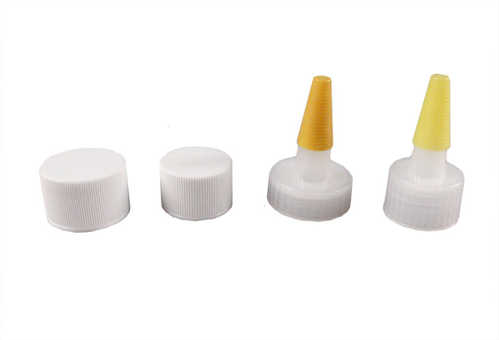 Screw-on Caps and Yorker Spouts w/ Yellow Tops
