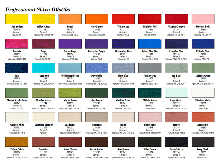 Matte Pigment List