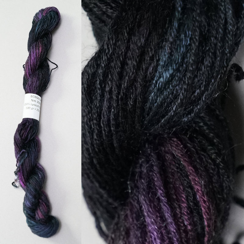 Dyed example dyed using Fiber Reactive Dye (PR) # 207 Black Ice