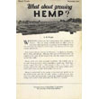 Vintage hemp flyer