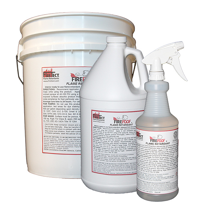 Fire-Poof 32 oz. Clear Interior Fireproofing Flame Retardant Liquid Spray  for Fabric and Raw Wood