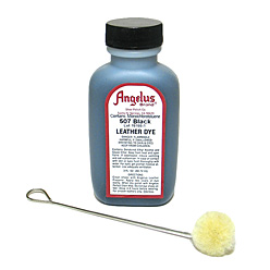 Angelus Permanent Liquid Leather Dye With Applicator 3oz All Colors Light  Blue for sale online