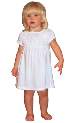 Girls white peasant dress outlet