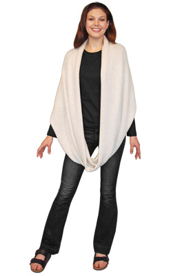 Alpaca wool honeycomb infinity scarf READY TO SHIP