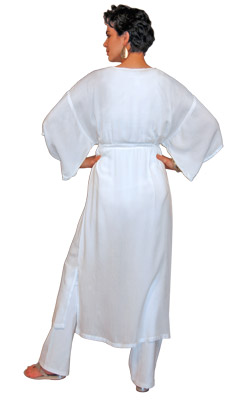 Tie front deals kimono gown