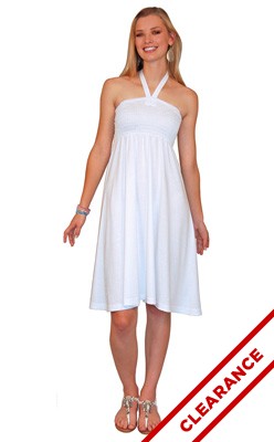 women's smocked sundress