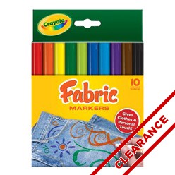 FabricMate Permanent Chisel Tip Fabric Markers