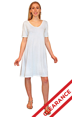 Short sleeve jersey swing dress deals
