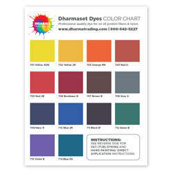 Jacquard Acid Dye Chart