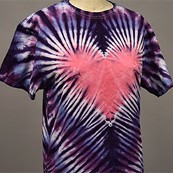 How-To Create a Heart Design Tie Dye T-Shirt! 