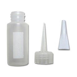 Needle Tip Bottle w-attached cap closure