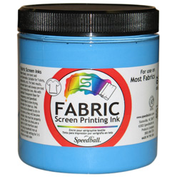 Speedball : Fabric Screen Printing Ink : 237ml : Blue Denim