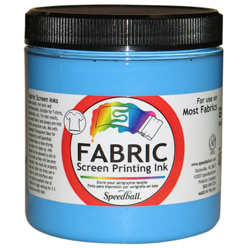 Speedball Fabric Screen Printing Ink 8-Ounce Night Glo Blue Glow in The Dark