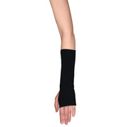 Black Cotton Lycra Wrist and Arm Warmers