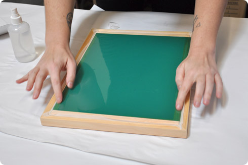 Screen Printing with Photo Emulsion Sheets