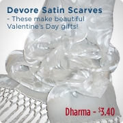 Devore Satin Scarves